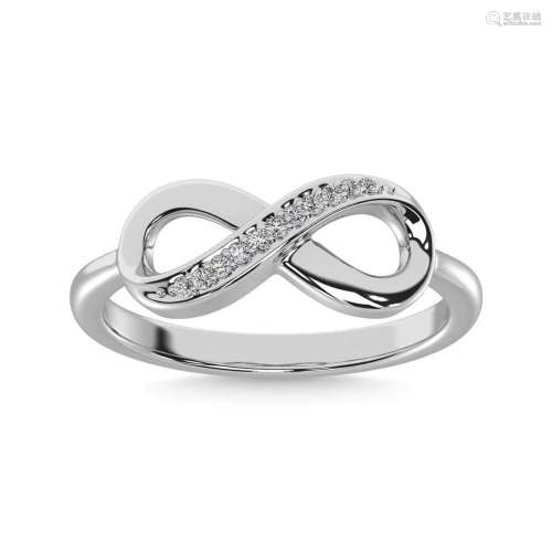 Diamond 1/20 Ct.Tw. Infinity Ring in Sterling Silver
