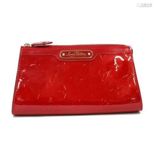 LOUIS VUITTON Louis Vuitton Pouch Verni M93568 Red Ladies Me...