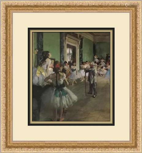 Edgar Degas The Dance Class III Custom Framed Print