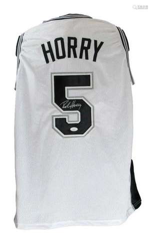 Robert Horry Signed/Autographed Spurs Custom Basketball Jers...