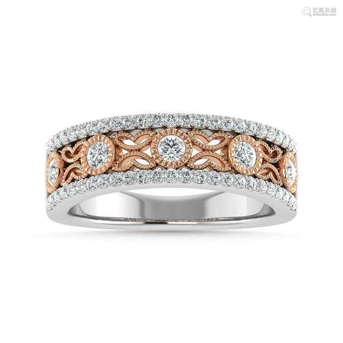 Diamond 1/2 Ct.Tw. Fashion Band in 14K Two Tone