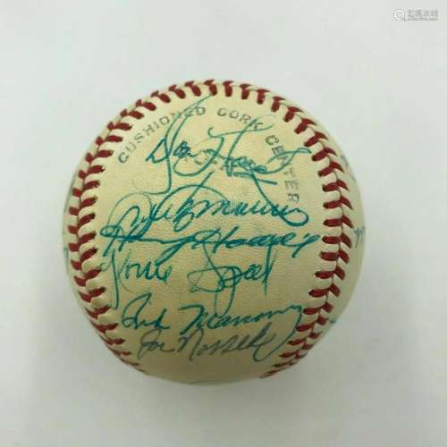 1977 Cleveland Indians Team Signed Official American League ...