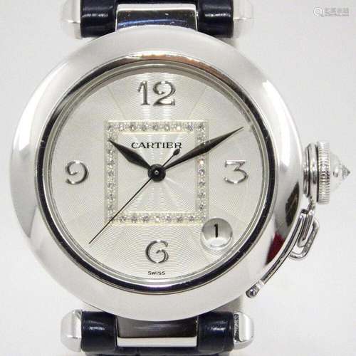 CARTIER Pasha 35 2308 Ladies Watch Diamond Automatic K18WG S...