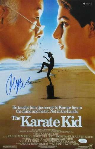 Ralph Macchio Signed/Autographed "Karate Kid" 11x1...