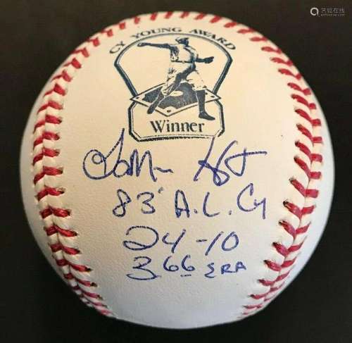 RARE-LaMARR HOYT (White Sox) signed multi inscribed CY YOUNG...