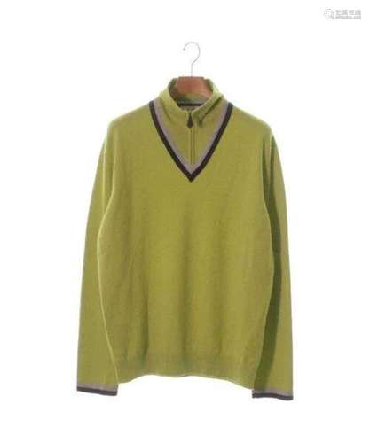 HERMES Knitwear/Sweater Yellowish green XXL