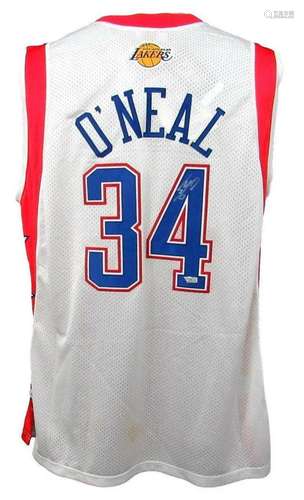 Shaquille O'Neal HOF Signed NBA West All-Star Mitchell J...