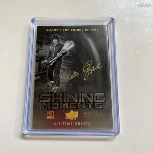 2012 Upper Deck All Time Greats Pete Rose Auto #8/20 Signed ...