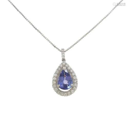 PT K14WG Tanzanite Necklace