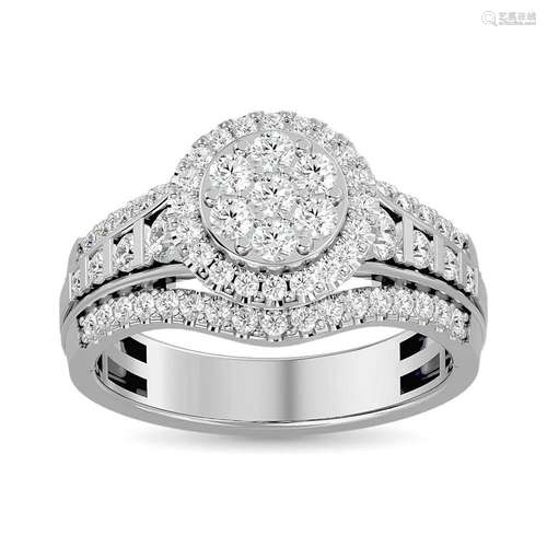 Diamond Engagement Ring 1 ct tw in 10K White Gold