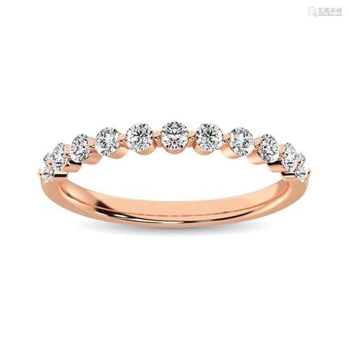 Diamond 1 Ct.Tw. Stack Band in 14K Rose Gold