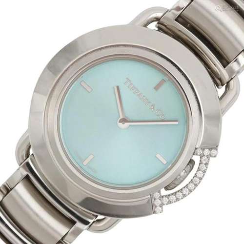 Tiffany Tiffany T 68477409 Diamond Stainless Steel Quartz La...