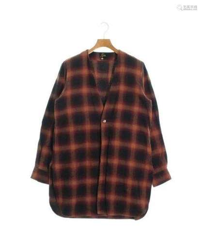 Needles Casual Shirt RedxOrangexBlack(Check Pattern) M