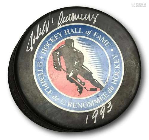 John D'Amico Signed Hockey Puck Autographed HOF NHL Offi...