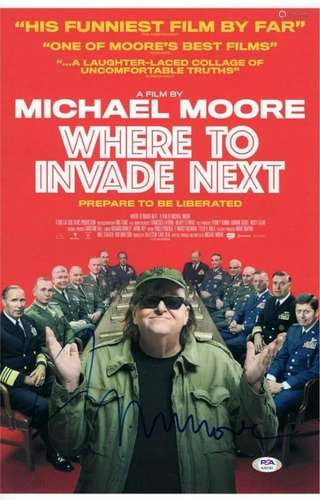 Michael Moore Signed Autographed 11X17 Photo Where to Invade...