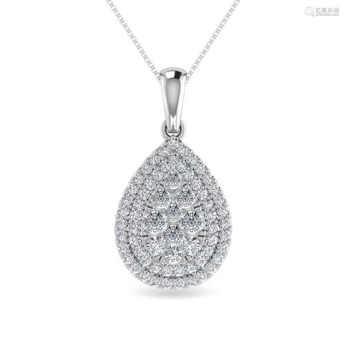 Diamond 3/4 Ct.Tw. Fashion Pendant in 10K White Gold