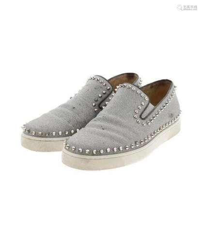 Christian Louboutin Sneakers GrayxSilver(Lame) 42(Approx. 27...