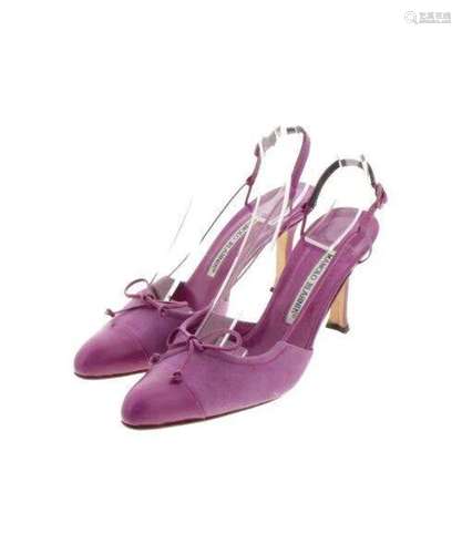 MANOLO BLAHNIK Sandals Purple 35 1/2(Approx. 22cm)