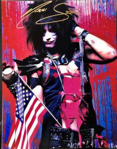 NIKKI SIXX (Motley Crue) signed 11x14 photo (MV1)