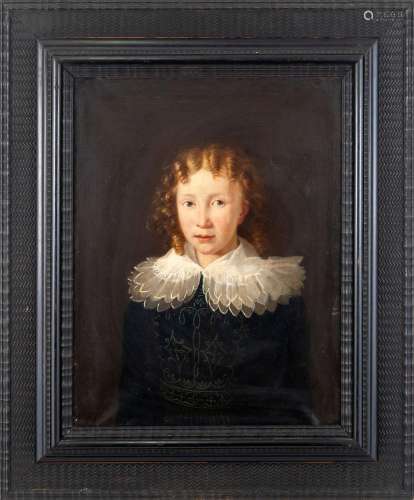 ECOLE FRANÇAISE S.XVII-XVIII PORTRAIT D'UN ENFANT AVEC