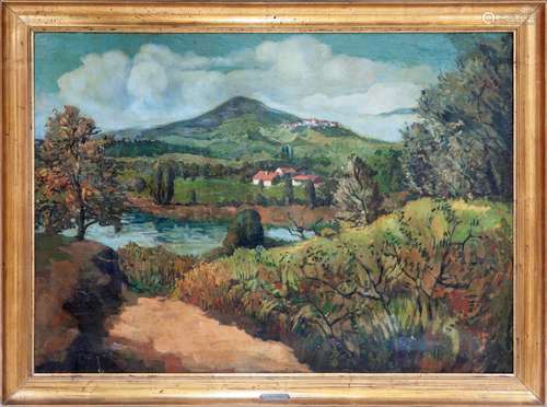 FERNANDO DE AMARICA (Vitoria, 1866 - 1956)
Paysage terr