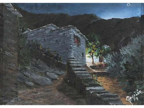 JOSE CARRION (1943) 
.
NOCTURNO. CORTIJO DE VELEF