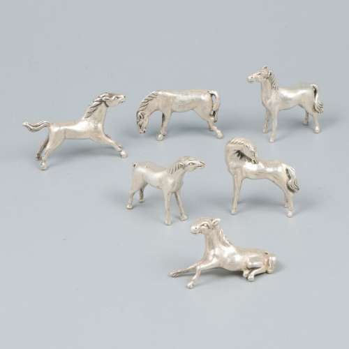 Silver miniature (6) - .800 silver - Netherlands - Mid 20th ...