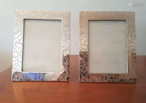 Picture frame (2) - .925 silver - TOUS - Spain - Late 20th c...