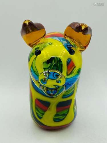 Beautiful glass pig - Glass