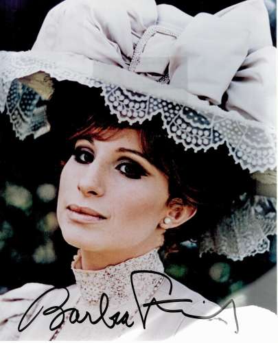 Barbara Streisand signed 10x8 colour photo. Good condition. ...