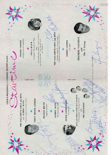 Startime 1964 Programme Signed Inside By Tommy Cooper (1921-...