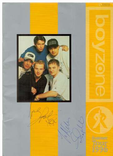 Boyzone 1996 Tour Programme Signed To The Cover By Shane Lyn...