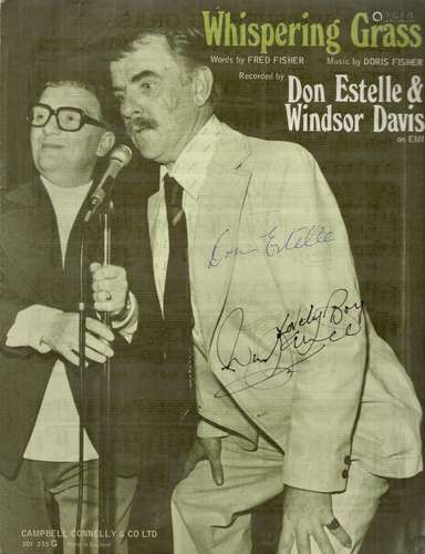 Don Estelle (1933-2003) and Windsor Davies (1930-2019) Signe...