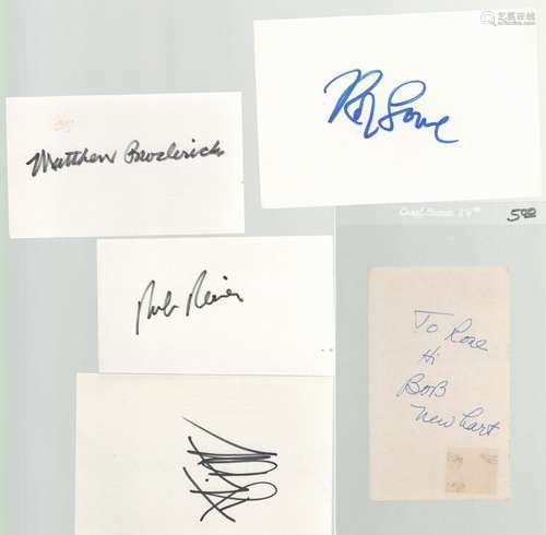 Film Collection 5 fantastic signed white cards includes grea...