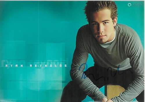 Ryan Reynolds signed 12x8 colour photo. Good condition. All ...