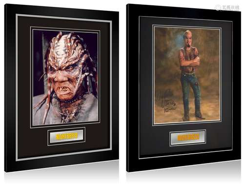 Super Sale! Set of 2 Nightbreed framed displays. These beaut...