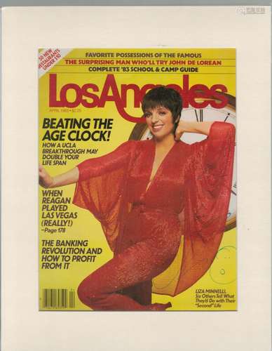 Liza Minnelli 14x11 overall mounted colour magazine page. Go...