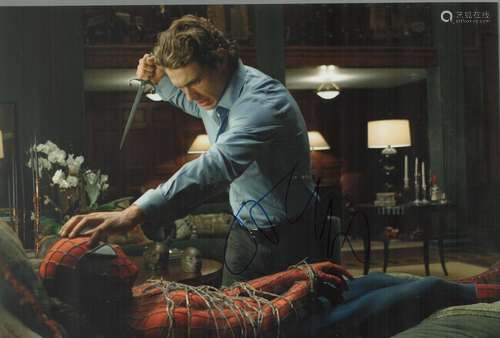 James Franco signed Spider Man 12x8 colour photo. Good condi...