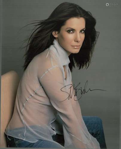 Sandra Bullock signed 10x8 colour photo. Good condition. All...