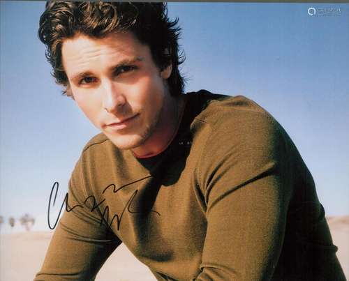 Christian Bale signed 10x8 colour photo. Good condition. All...