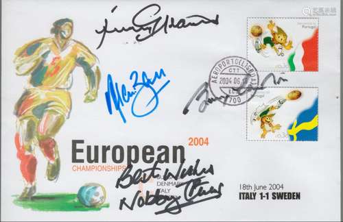 England Football Legends multisigned European Championship 2...