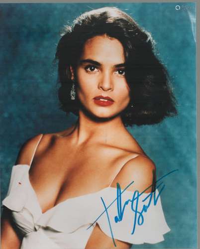 Talisa Soto signed James Bond 10x8 colour photo. Good condit...