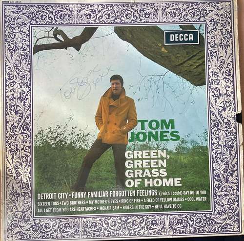 Tom Jones signed Green Green Grass of Home Album sleeve sign...