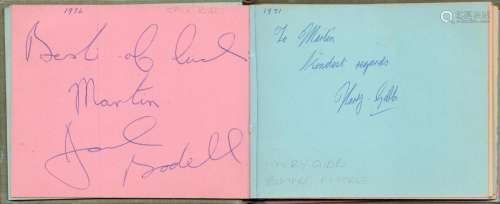 Autograph Book with over 20 Sporting Autographs. Signatures ...