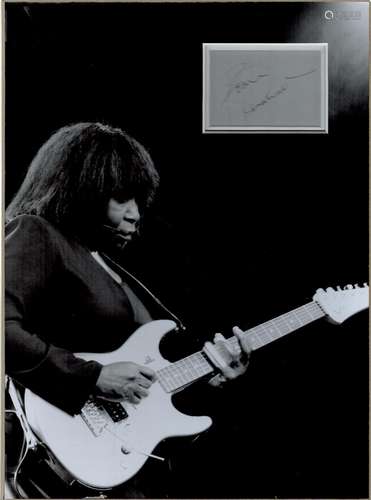 Joan Armatrading 16x12 mounted and matted signature piece in...