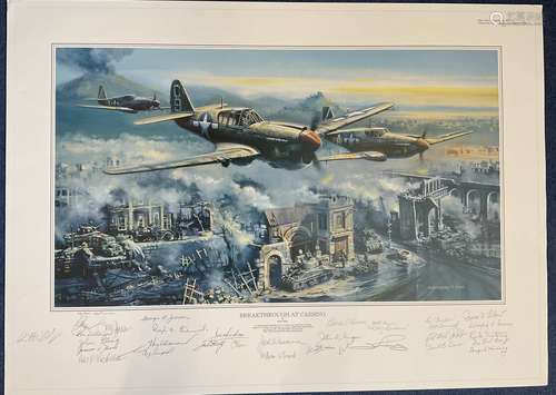 32 Signed Robert Bailey Colour Print Titled Breakthrough at ...