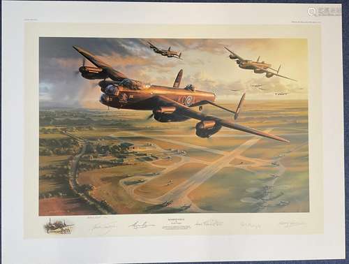 5 Signed Bomber Force Colour Print by Nicolas Trudgian. Arti...