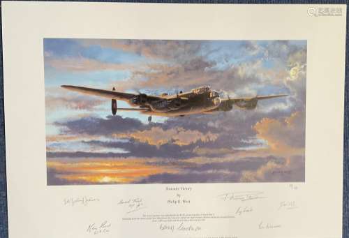 7 Dambusters Signed Philip E West Colour Print Titled Toward...