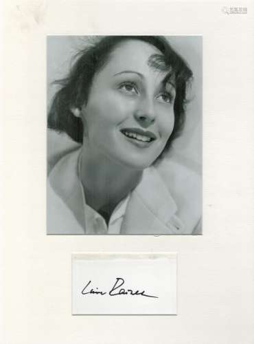 Louise Rainer 16x12 mounted signature piece includes black a...