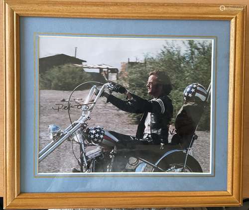 Peter Fonda signed 14x12 overall framed and mounted colour p...